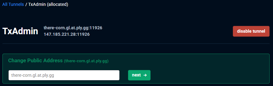 FiveM TxAdmin Info